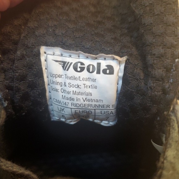 Gola Ridgerunner 2 Mens Sneaker Grey/Black sz 7us 6uk